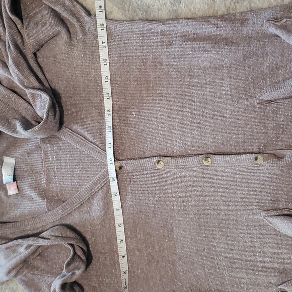 Free People Beach Ribbed Up Maxi Cardigan Sweater Size Large - Picture 11 of 13